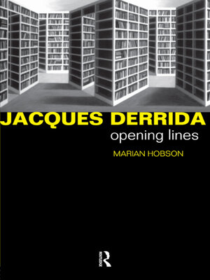 cover image of Jacques Derrida